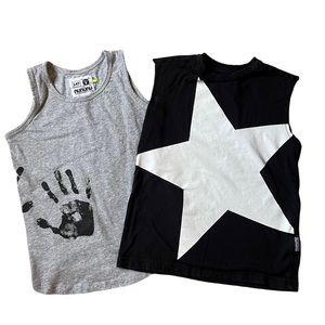 NUNUNU Gray Black Tank Top bundle size 4